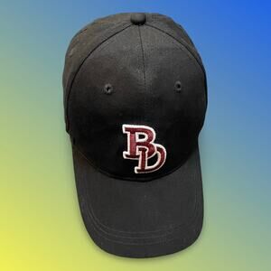 Big Dogs BD Logo Baseball Cap Black Adjustable Dad Hat Embroidered Classic Style